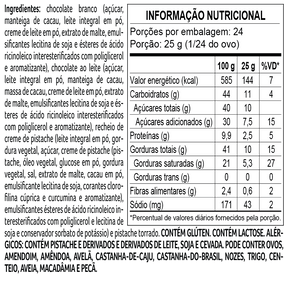 Ovo de Páscoa do Chef Pistache 600g